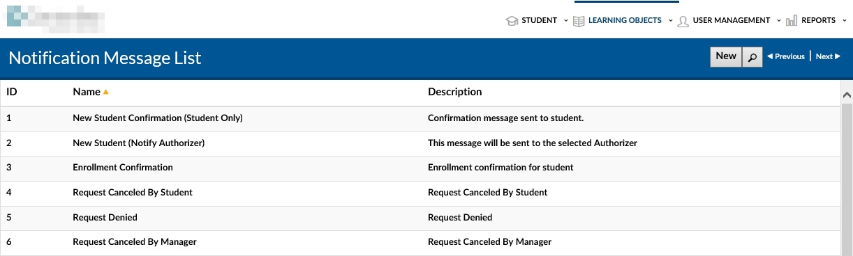 Notification Messages - Admin Guide